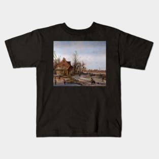 Vintage Dutch Landscape 1623 Kids T-Shirt